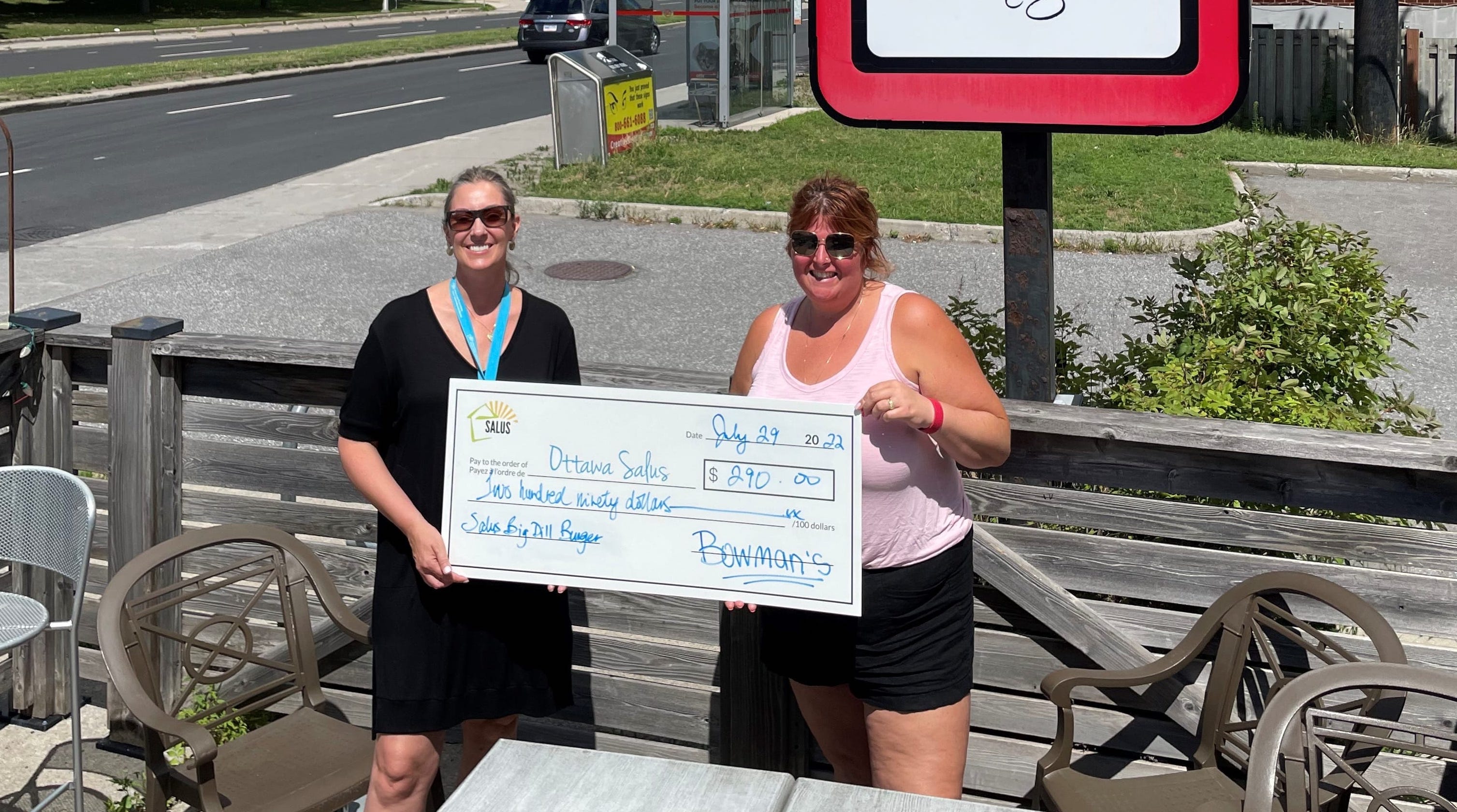 Holding check from Bowman's